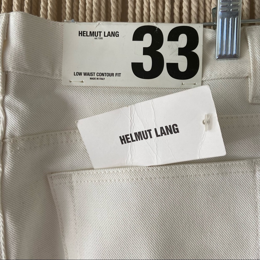 NWT Helmut Lang white jeans.